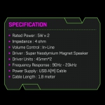 Speaker NYK NEMESIS VIPER SP N07 / SPN07 / SPN 07 / SP-N07 RGB 